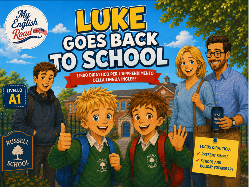Copertina di Luke Goes Back to School — livello A1