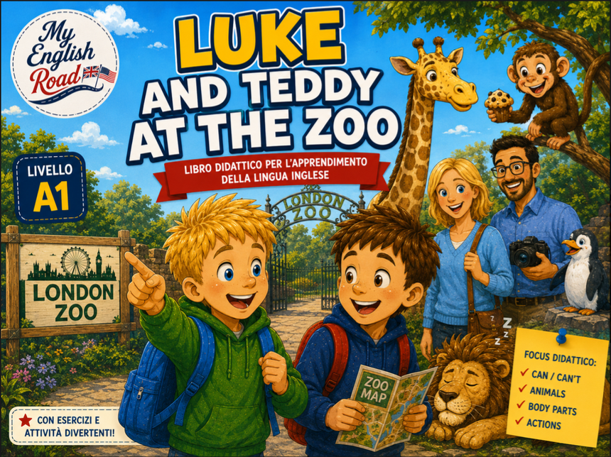 Copertina di Luke and Teddy at the Zoo — livello A1