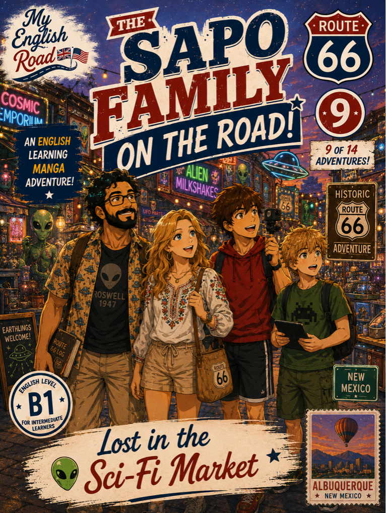 Copertina dell'episodio 9 — Lost in the Sci-Fi Market, Albuquerque (B1)